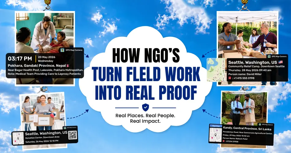 NGO GPS Inspection using GPS Map Camera