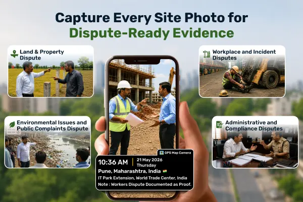 5 Common Disputes Where GPS Map Camera Gives Strong Location Proof