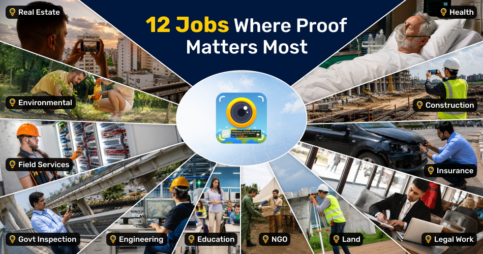 12 Jobs where GPS Map Camera turns doubt into proof
