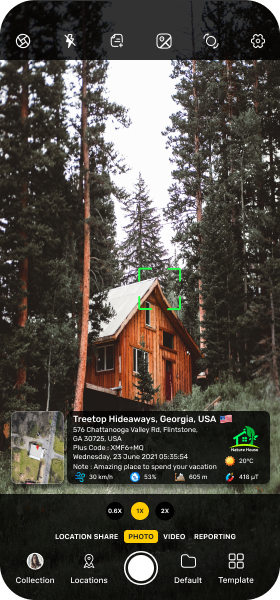 GPS Map Camera app screenshot